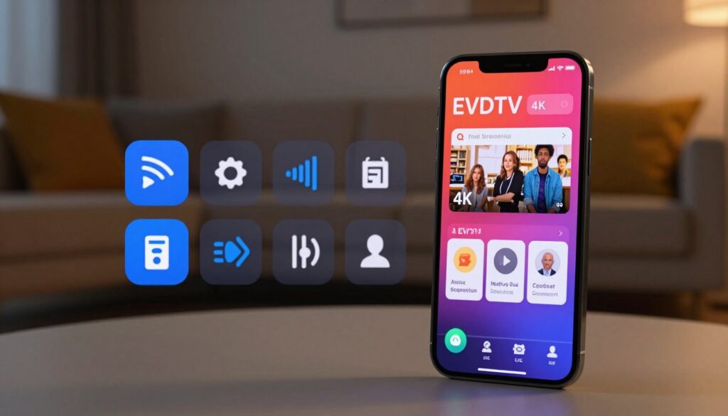 مميزات EVDTV على الايفون مع بث 4K