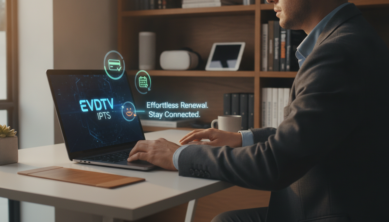 كيفية تجديد اشتراك EVDTV